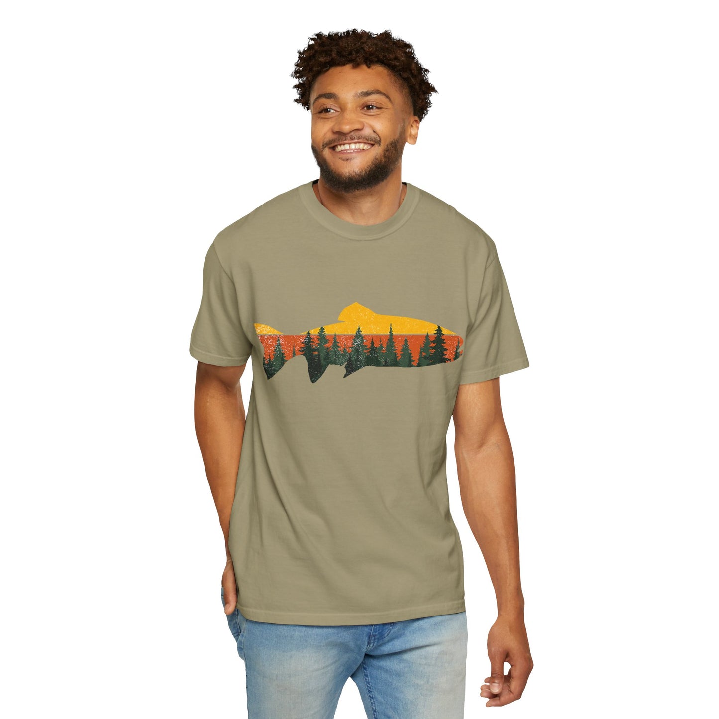 Nature-Inspired Unisex T-Shirt for Outdoor Lovers - Summer Casual Wear, Gift for Fishermen