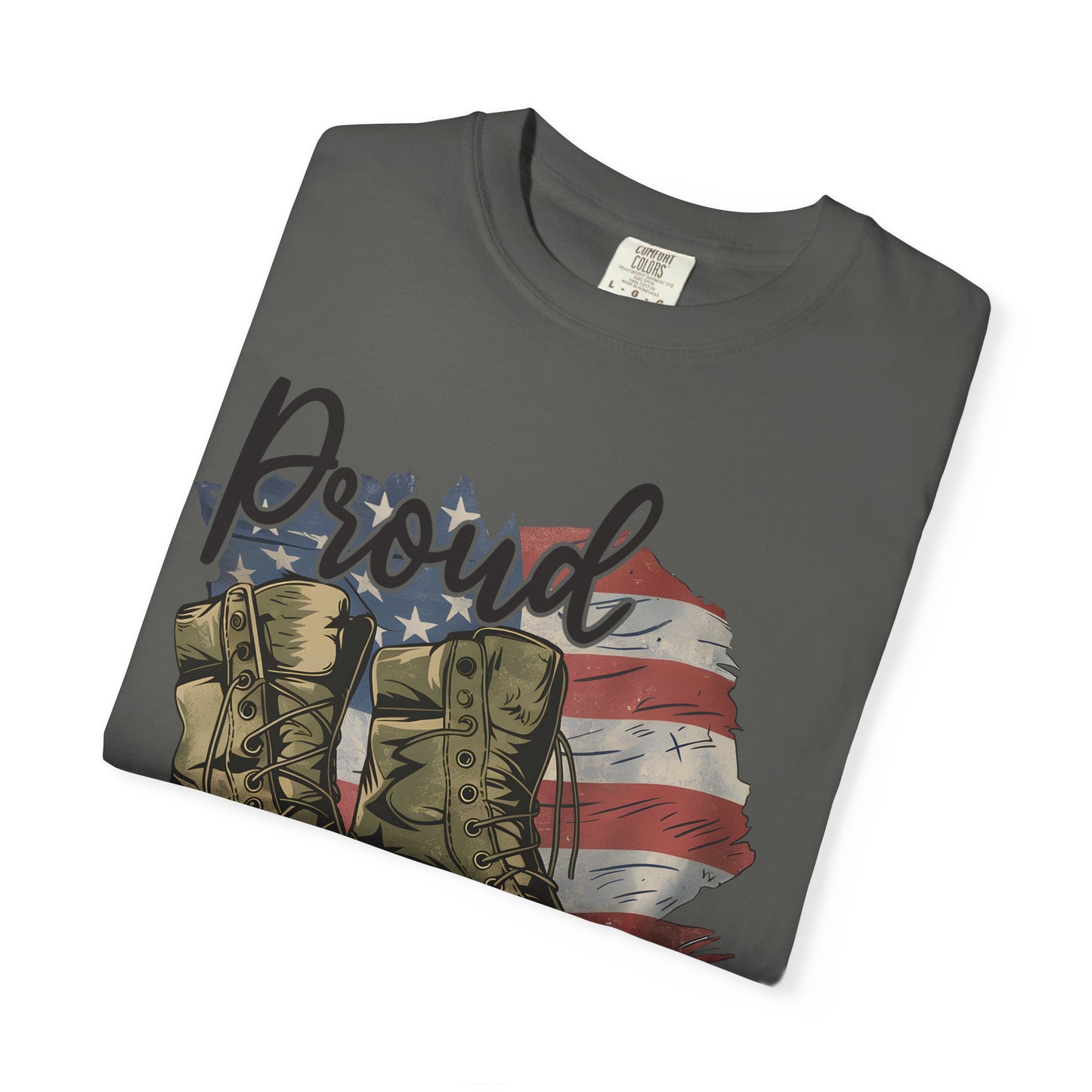 Proud Veteran Tee, Military Tribute Shirt, Unisex Garment-Dyed T-shirt, Veteran's Day Gift, Proudly Wear Your Service