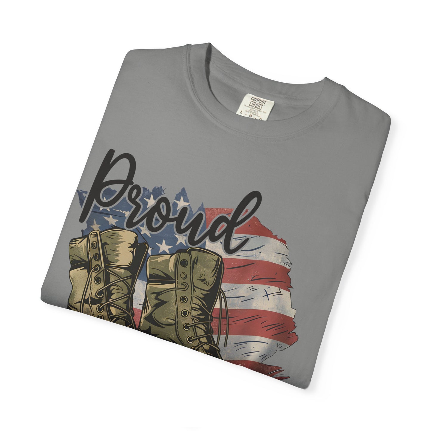 Proud Veteran Tee, Military Tribute Shirt, Unisex Garment-Dyed T-shirt, Veteran's Day Gift, Proudly Wear Your Service