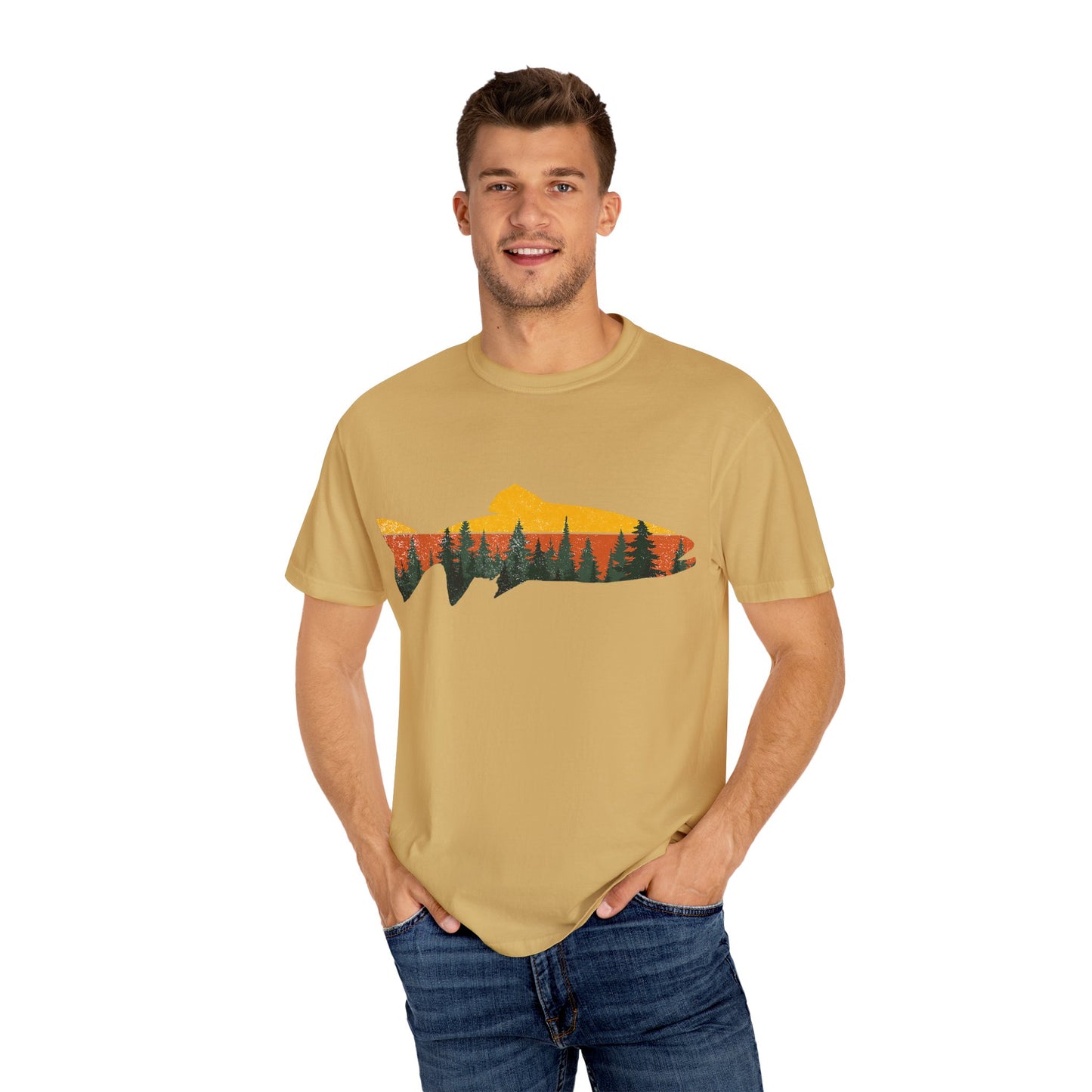 Nature-Inspired Unisex T-Shirt for Outdoor Lovers - Summer Casual Wear, Gift for Fishermen