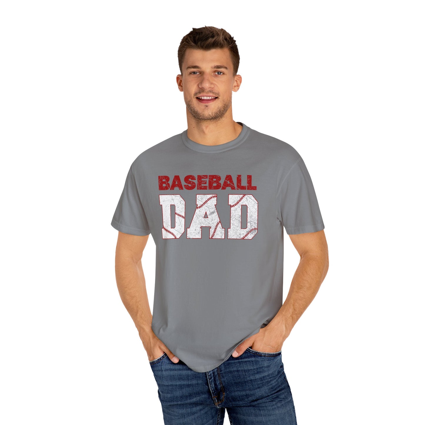 Baseball Dad T-Shirt | Unisex Garment-Dyed Tee
