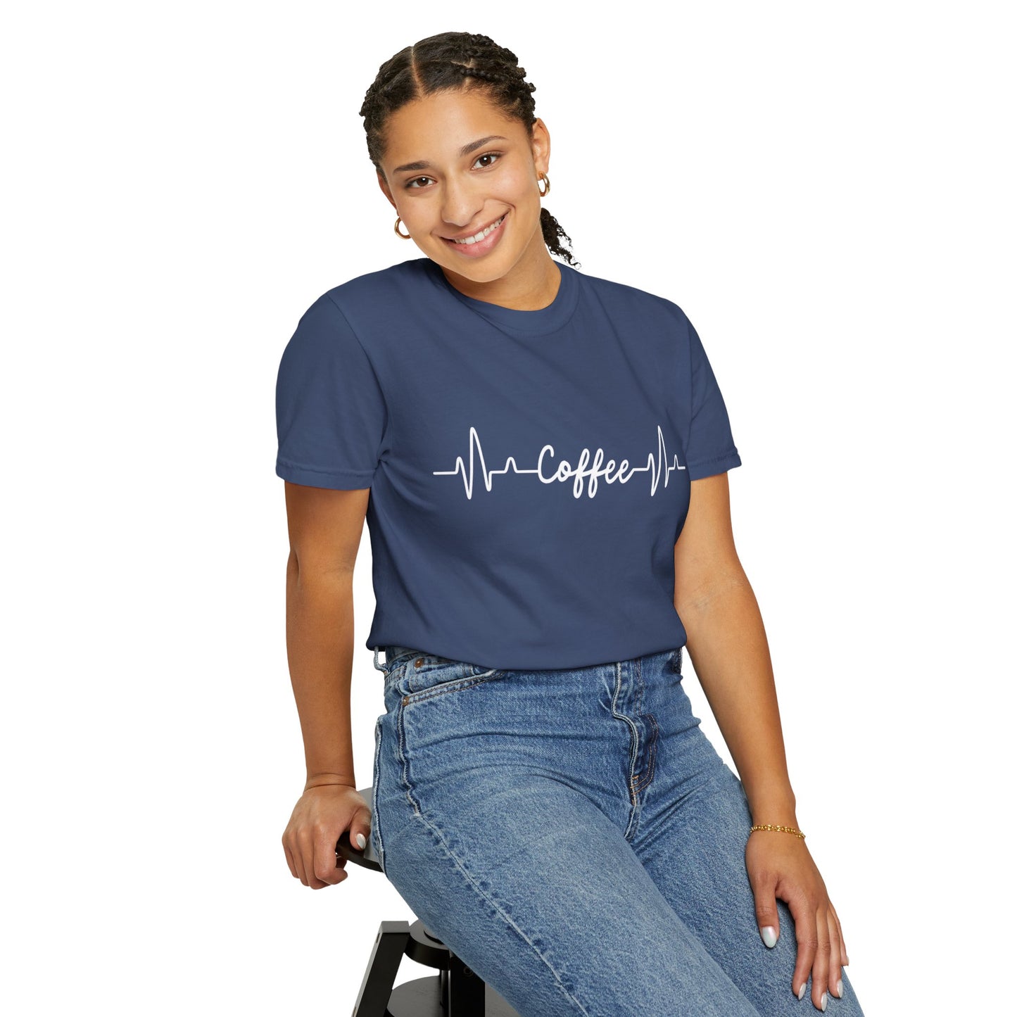 Coffee Heartbeat Unisex T-shirt - Coffee Lover Barista Gift
