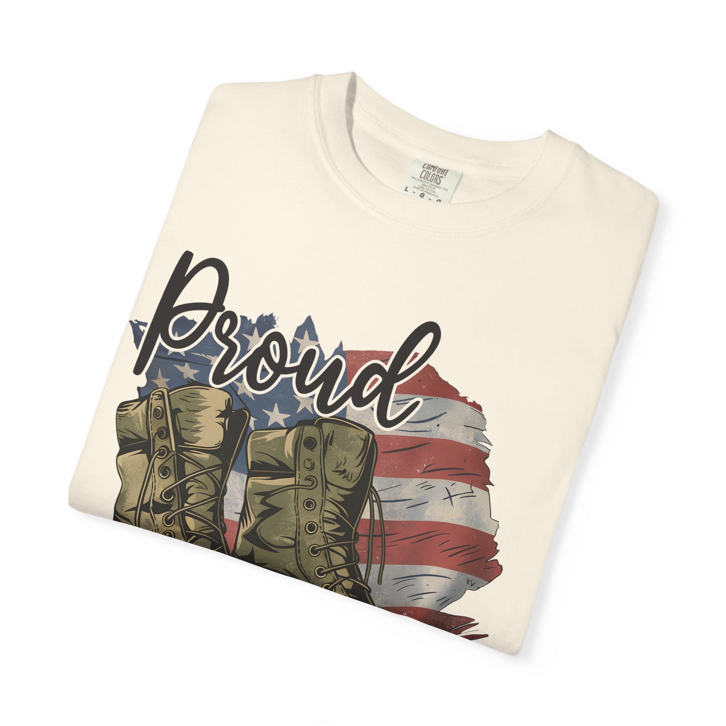 Proud Veteran Tee, Military Tribute Shirt, Unisex Garment-Dyed T-shirt, Veteran's Day Gift, Proudly Wear Your Service