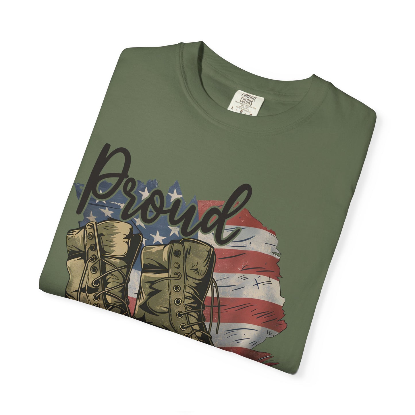 Proud Veteran Tee, Military Tribute Shirt, Unisex Garment-Dyed T-shirt, Veteran's Day Gift, Proudly Wear Your Service