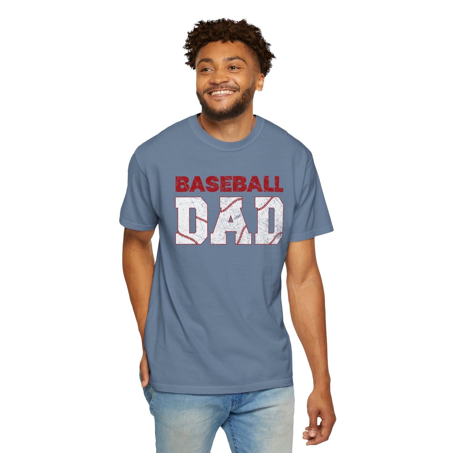 Baseball Dad T-Shirt | Unisex Garment-Dyed Tee