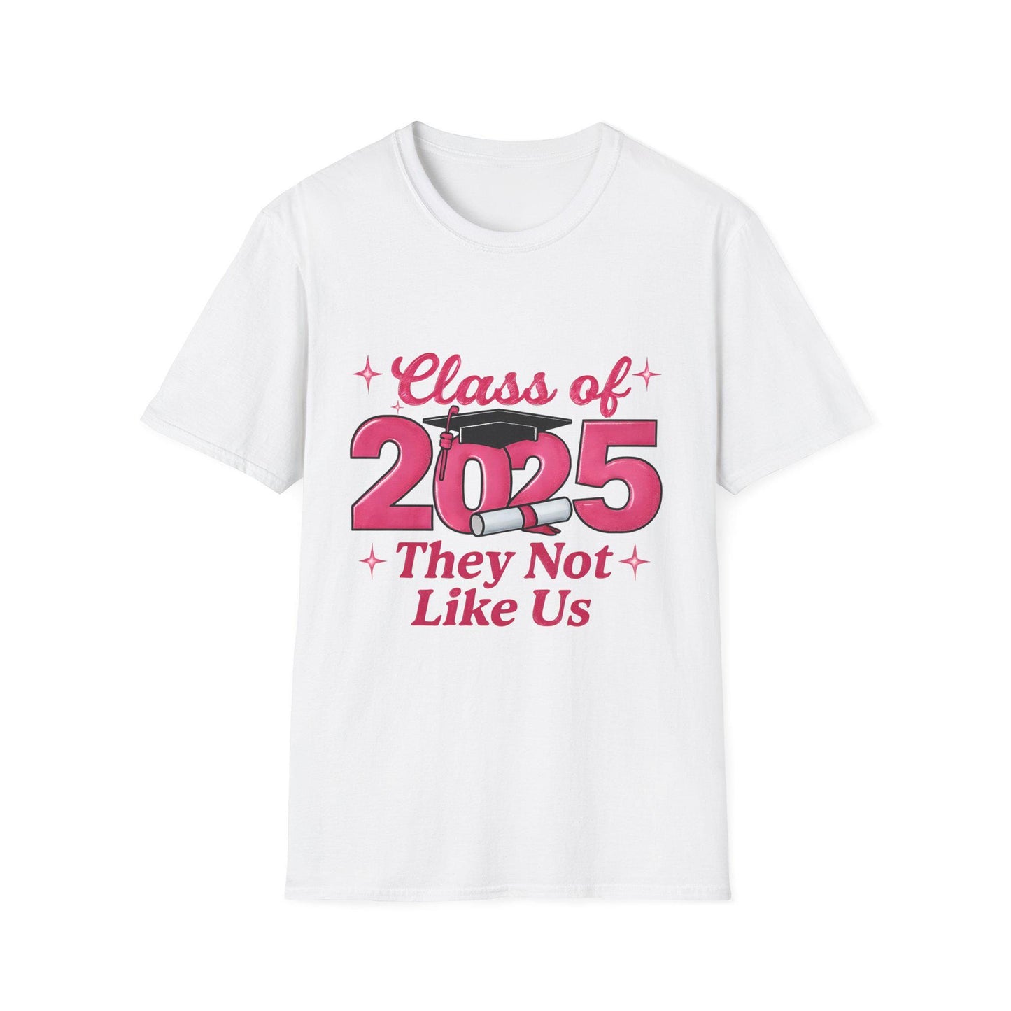 Class of 2025 Unisex Softstyle T-Shirt, Graduation Gift, Custom Tee for Seniors, School Spirit Shirt, Trendy Graduation Apparel