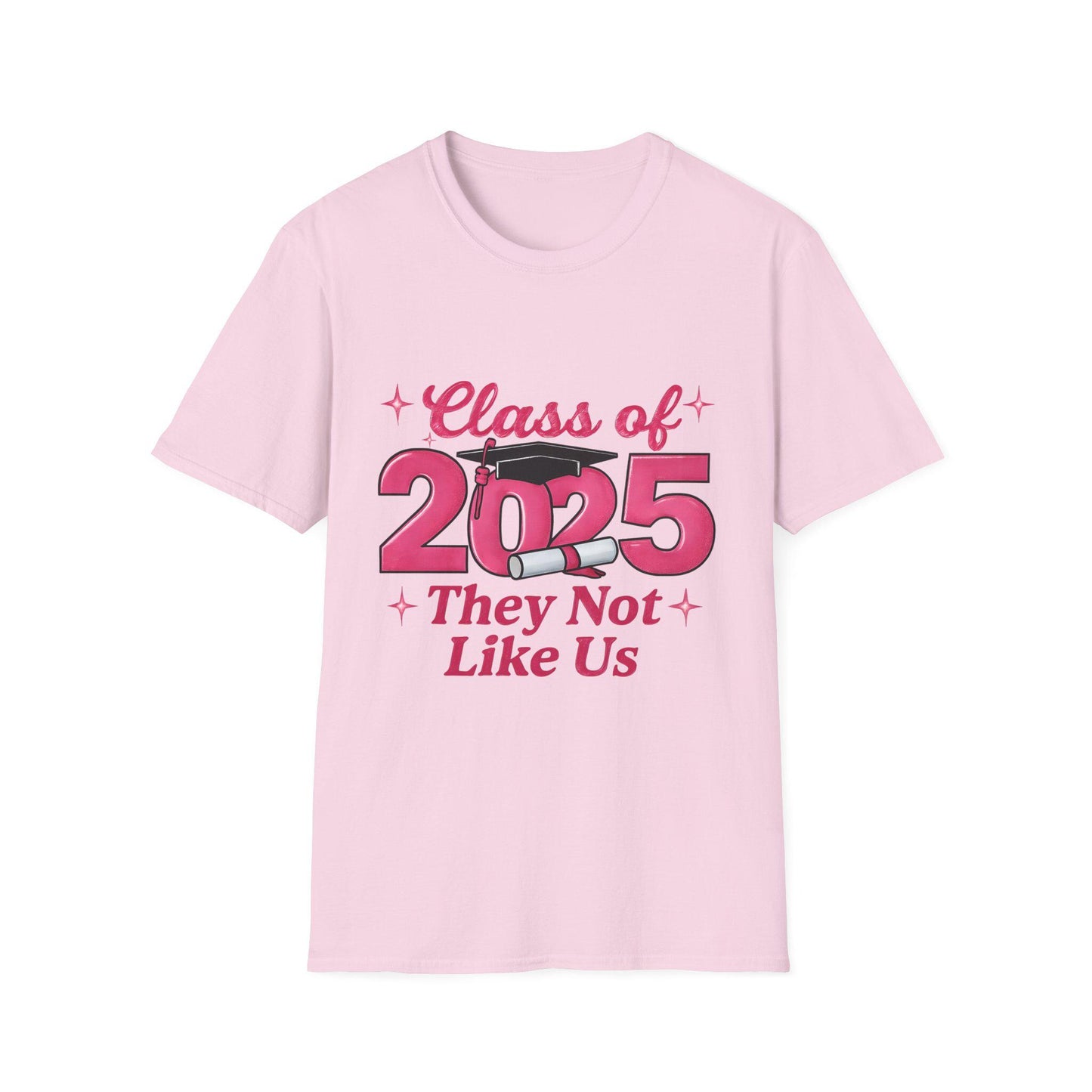 Class of 2025 Unisex Softstyle T-Shirt, Graduation Gift, Custom Tee for Seniors, School Spirit Shirt, Trendy Graduation Apparel