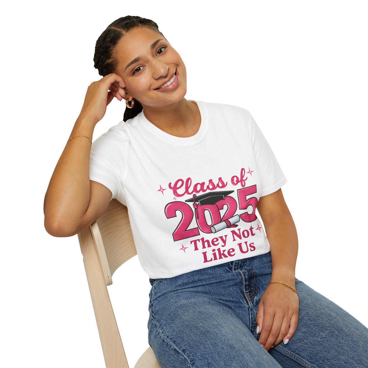 Class of 2025 Unisex Softstyle T-Shirt, Graduation Gift, Custom Tee for Seniors, School Spirit Shirt, Trendy Graduation Apparel