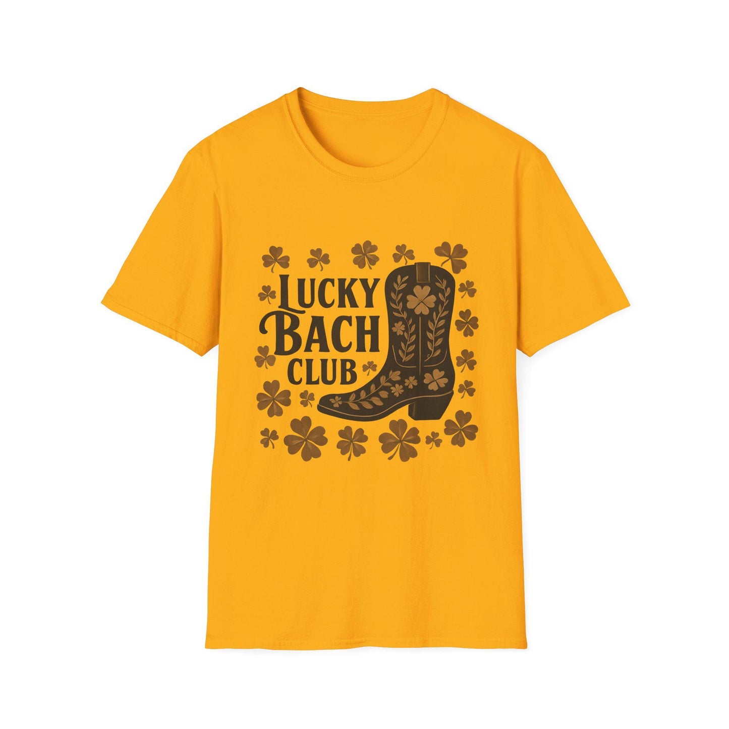 Lucky Bach Club T-Shirt, Unisex Cowgirl Tee, St. Patrick's Day Shirt, Country Music Apparel, Festival Outfit, Vintage Style Shirt