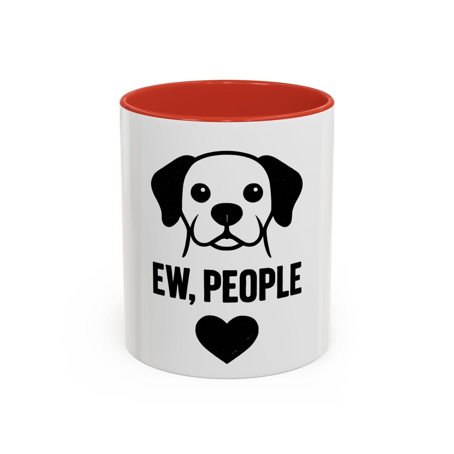 Ew, People Dog Coffee Mug - Funny Pet Lover Gift, Black Accent Mug, Cute Dog Lover Accessory, Unique Pet Owner Humor, Gifts for Dog Owners