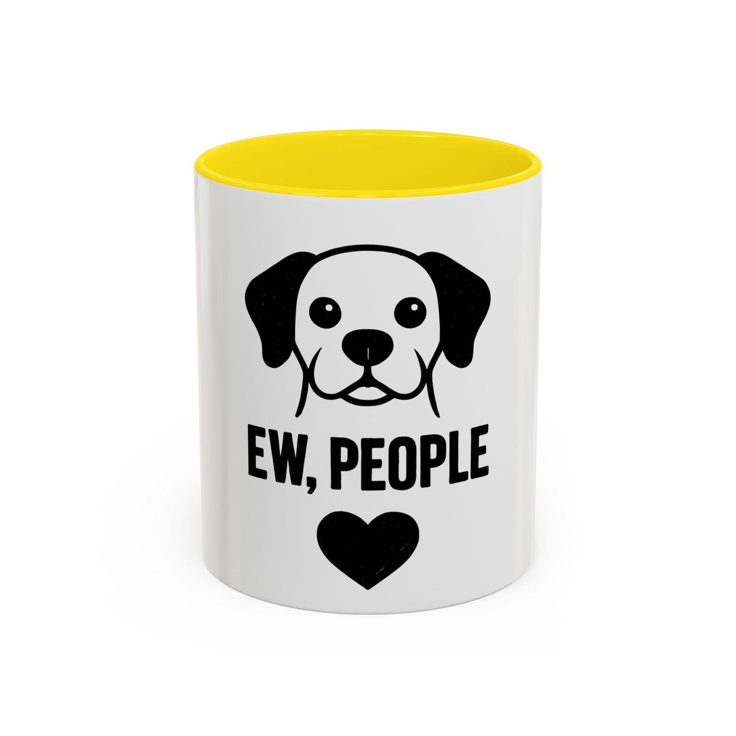 Ew, People Dog Coffee Mug - Funny Pet Lover Gift, Black Accent Mug, Cute Dog Lover Accessory, Unique Pet Owner Humor, Gifts for Dog Owners