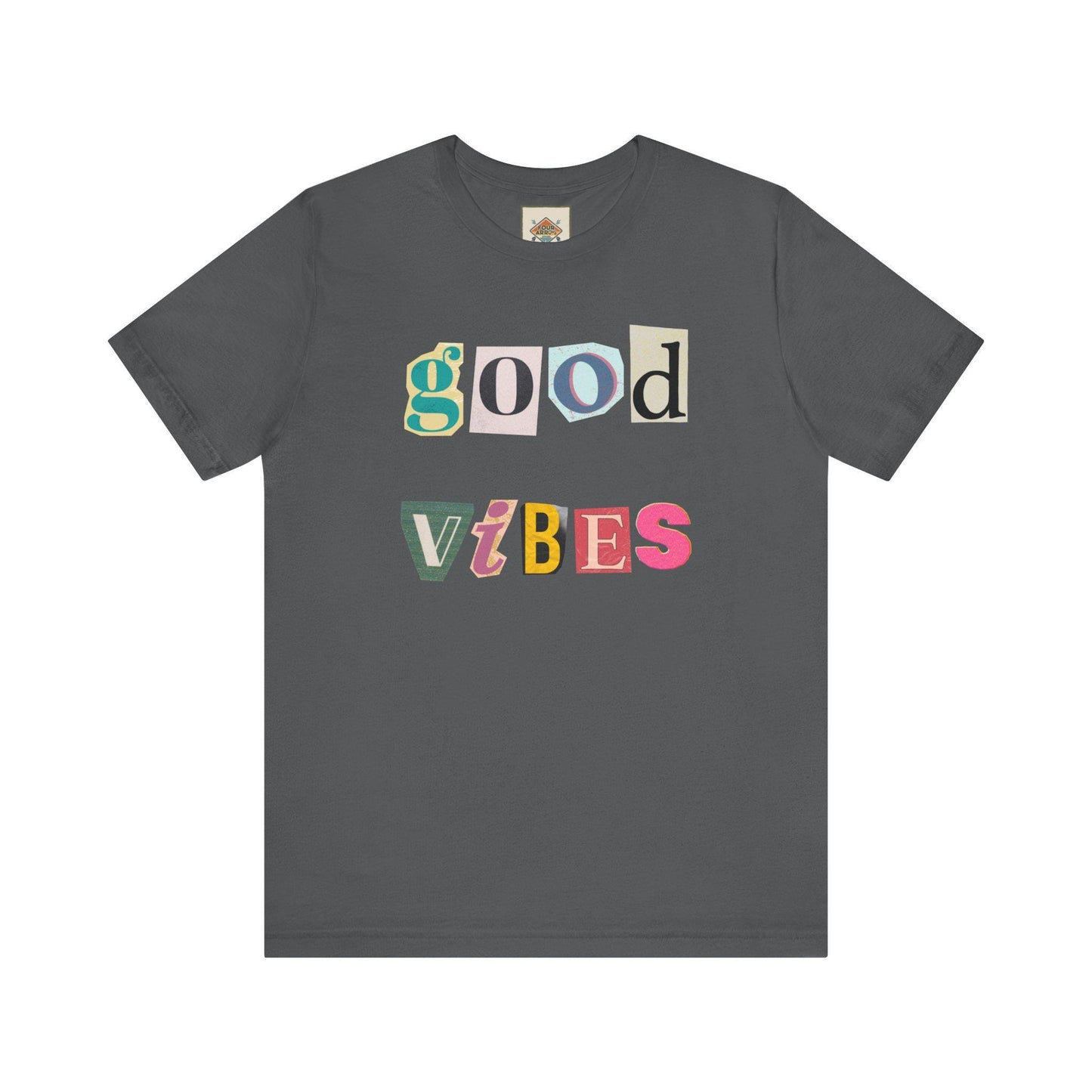 Good Vibes Unisex Tee, Positive Affirmation Shirt, Fun Graphic T-Shirt, Gift for Friends, Casual Wear, Summer Essentials