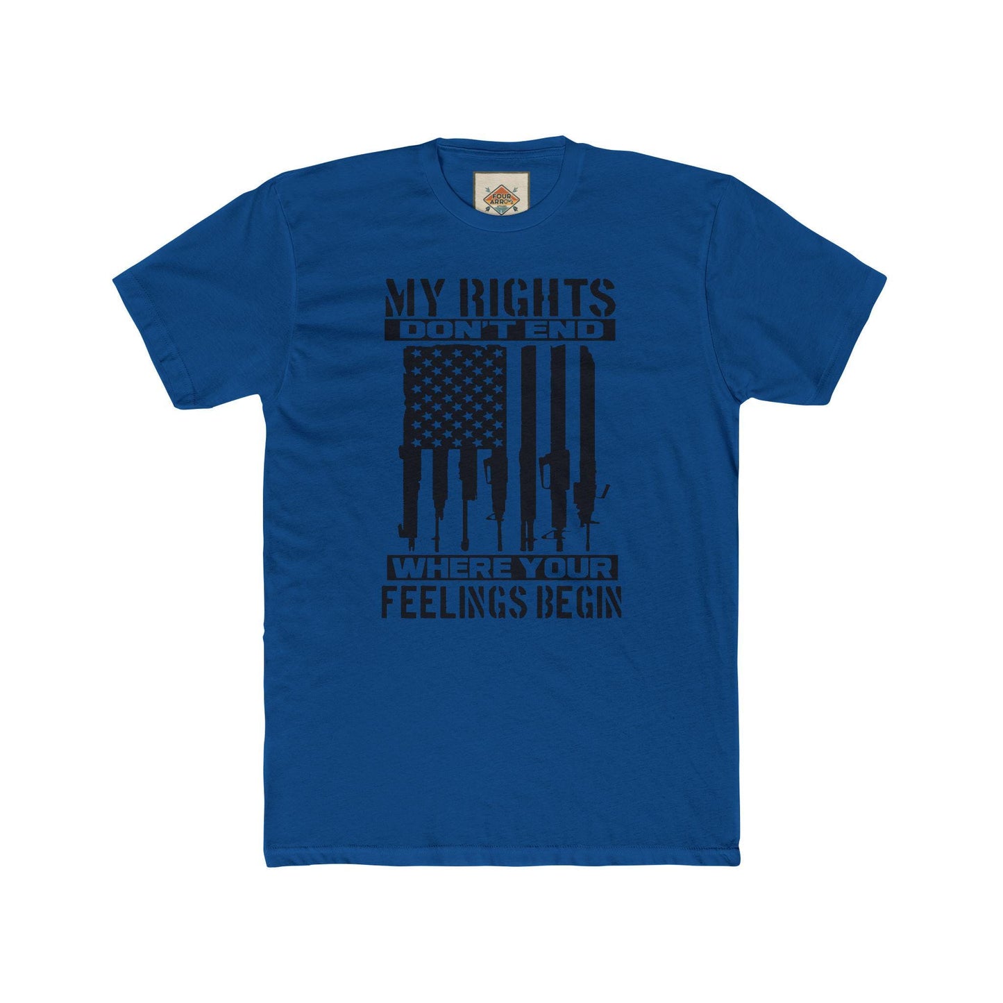 Statement Crew Tee - My Rights Don't End | Unisex T-Shirt for Freedom Lovers, Gifts for Activists, Protest Apparel, Casual Streetwear