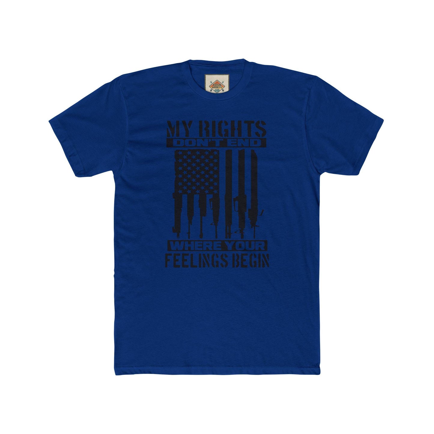 Statement Crew Tee - My Rights Don't End | Unisex T-Shirt for Freedom Lovers, Gifts for Activists, Protest Apparel, Casual Streetwear