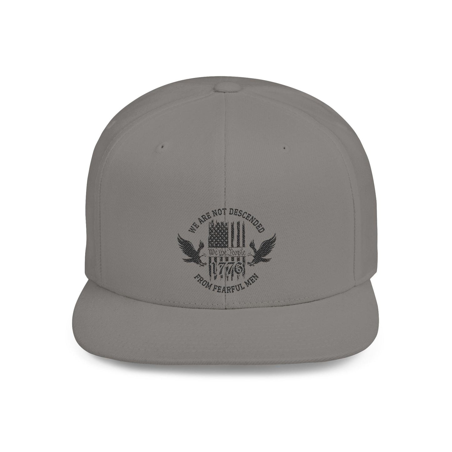 Patriotic Hat, Adjustable Cap for Veterans, Flat Bill Snapback, Independence Day Gift, Casual Wear, We Are Not Discouraged