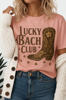 Lucky Bach Club T-Shirt, Unisex Cowgirl Tee, St. Patrick's Day Shirt, Country Music Apparel, Festival Outfit, Vintage Style Shirt