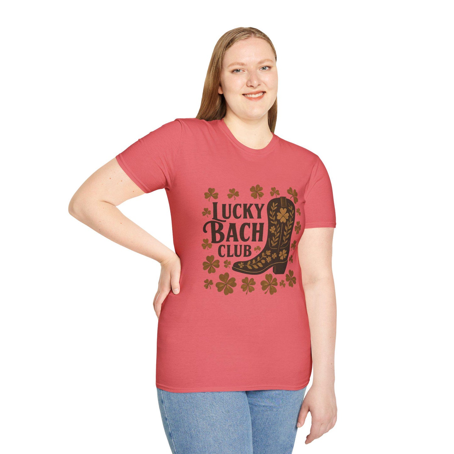 Lucky Bach Club T-Shirt, Unisex Cowgirl Tee, St. Patrick's Day Shirt, Country Music Apparel, Festival Outfit, Vintage Style Shirt