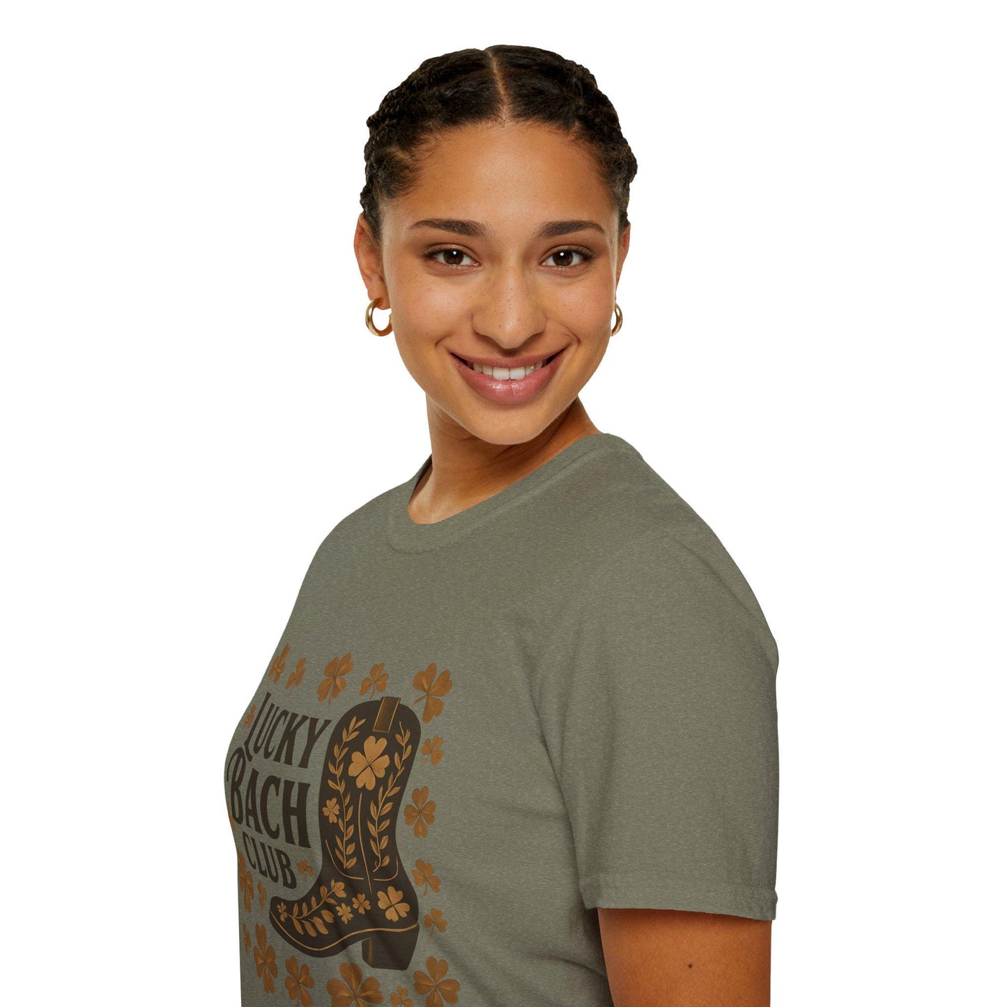 Lucky Bach Club T-Shirt, Unisex Cowgirl Tee, St. Patrick's Day Shirt, Country Music Apparel, Festival Outfit, Vintage Style Shirt