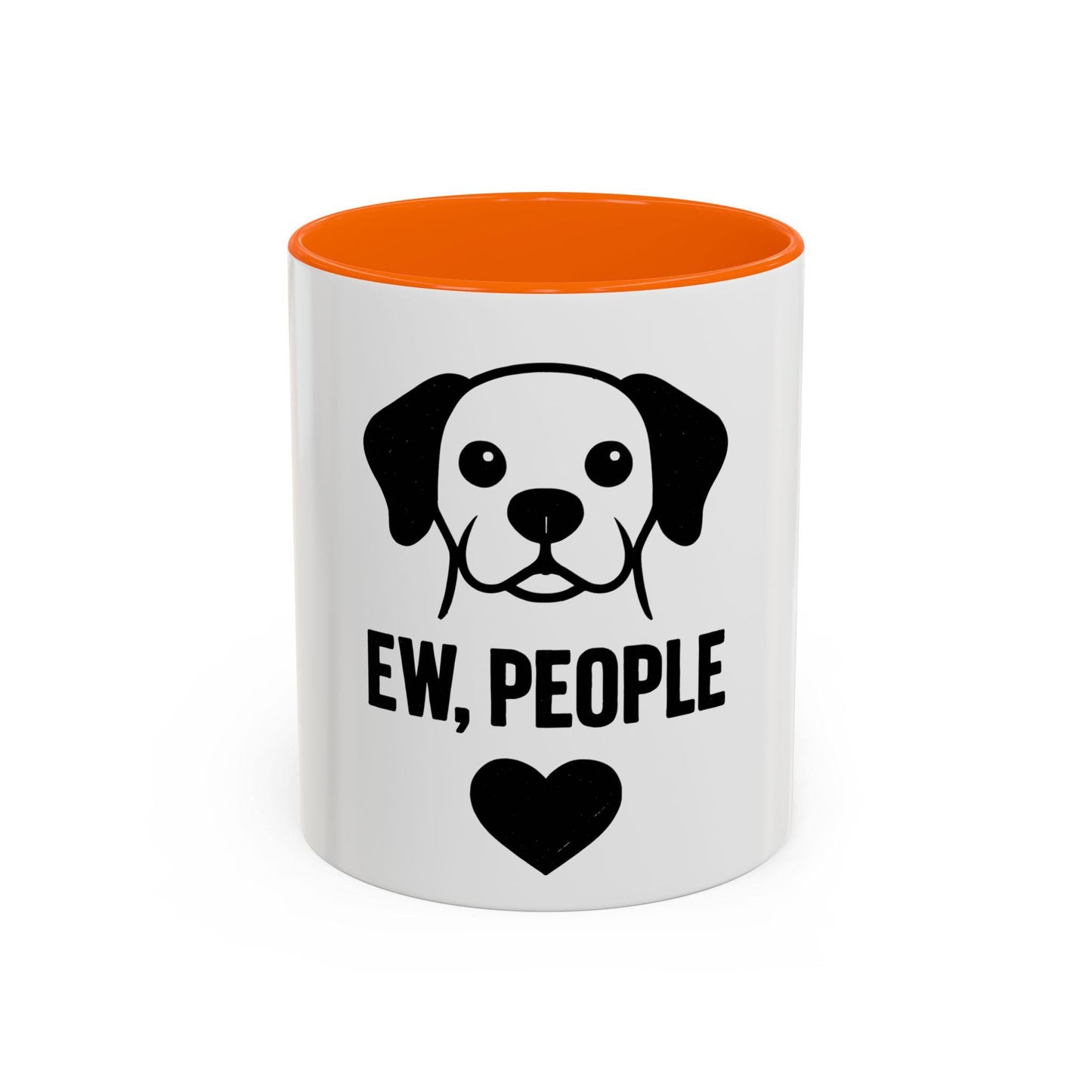Ew, People Dog Coffee Mug - Funny Pet Lover Gift, Black Accent Mug, Cute Dog Lover Accessory, Unique Pet Owner Humor, Gifts for Dog Owners