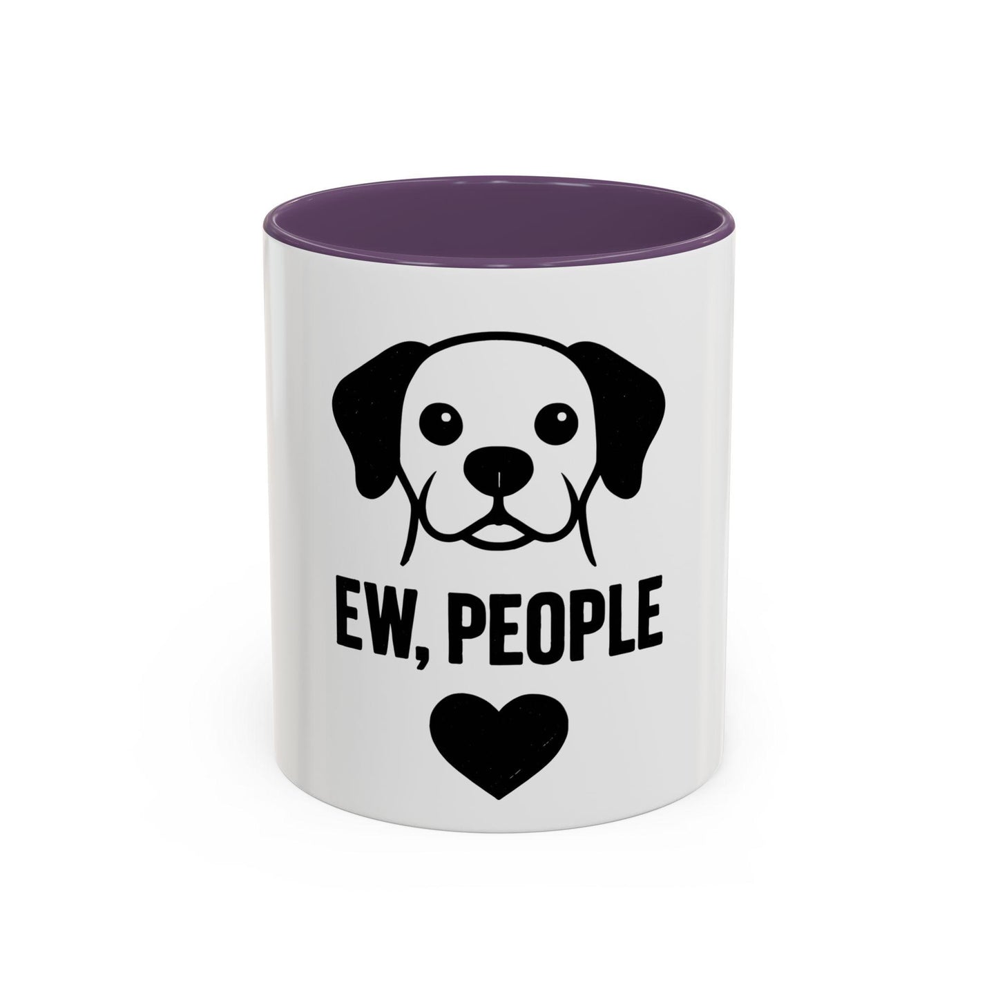 Ew, People Dog Coffee Mug - Funny Pet Lover Gift, Black Accent Mug, Cute Dog Lover Accessory, Unique Pet Owner Humor, Gifts for Dog Owners