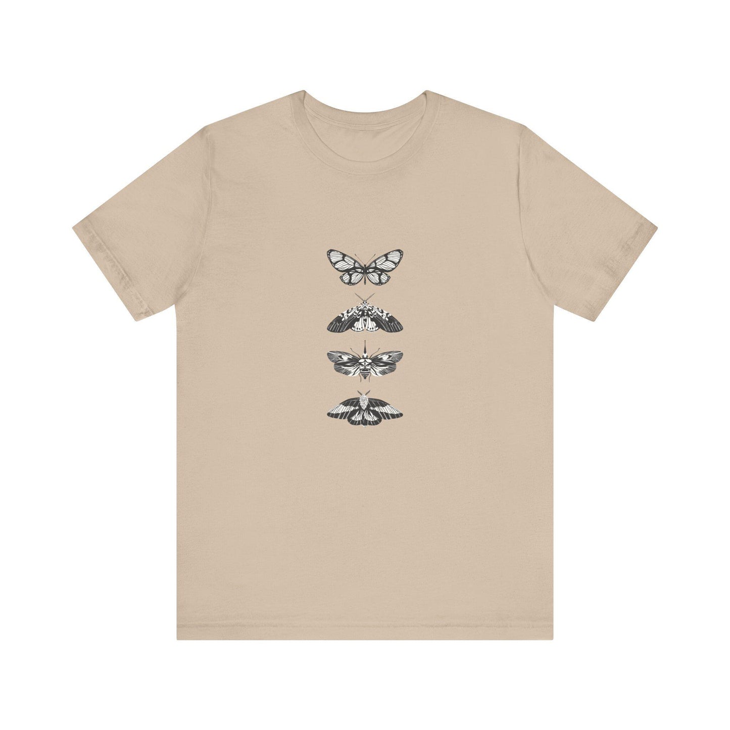 Minimalist Butterfly Graphic Tee for Nature Enthusiasts, Stylish Casual Shirt, Gift for Eco Lovers, Unisex Casualwear
