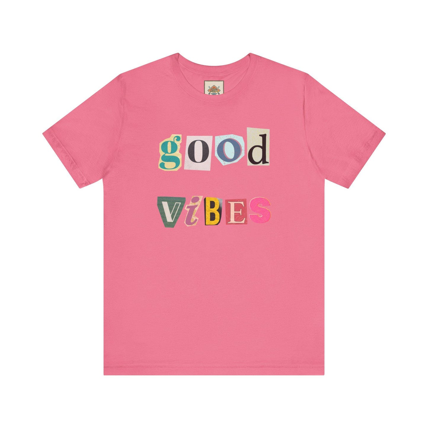 Good Vibes Unisex Tee, Positive Affirmation Shirt, Fun Graphic T-Shirt, Gift for Friends, Casual Wear, Summer Essentials
