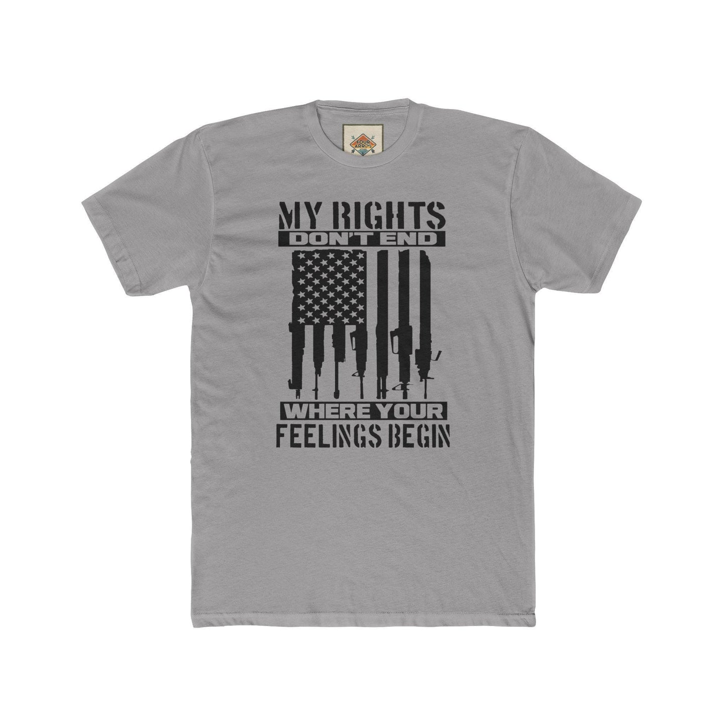 Statement Crew Tee - My Rights Don't End | Unisex T-Shirt for Freedom Lovers, Gifts for Activists, Protest Apparel, Casual Streetwear