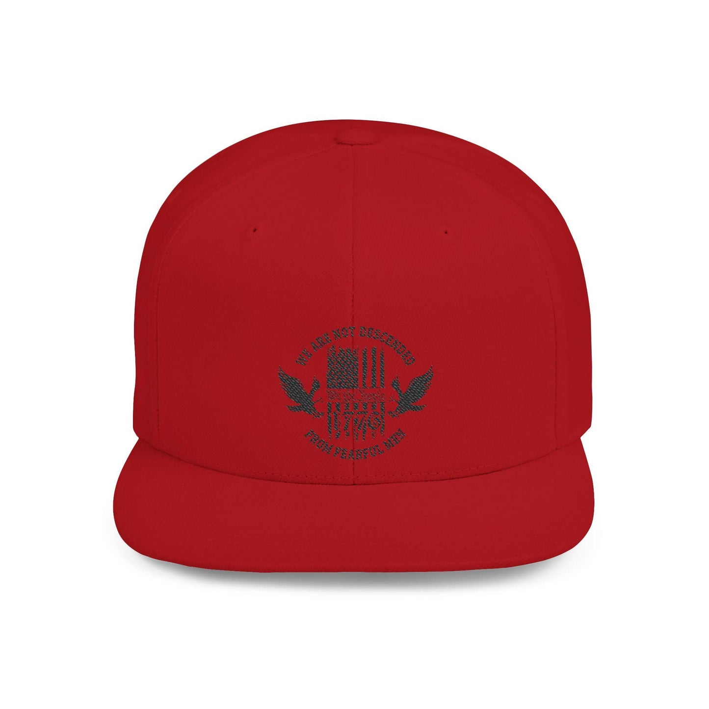 Patriotic Hat, Adjustable Cap for Veterans, Flat Bill Snapback, Independence Day Gift, Casual Wear, We Are Not Discouraged
