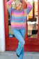 Taro & Amber Ombre Loose Knit Sweater