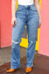 Judy Blue Step It Up High Rise Straight Ripped Knee Jeans