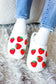 Strawberry Print Fleece Slippers