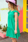 St. Patrick Green High Yoke Poplin Dress