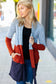 Take a Look Heather Grey Two Tone Hacci Cardigan