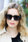 Tortoise Shell Thick Frame Rectangle Sunglasses