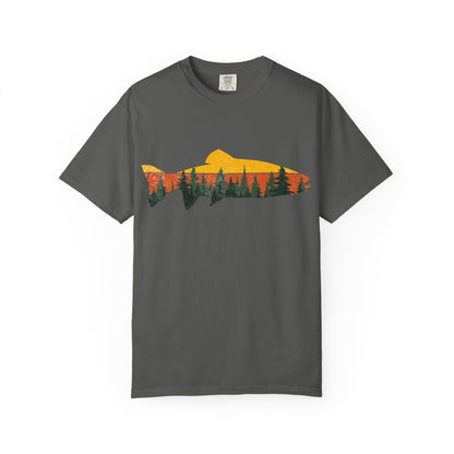 Nature-Inspired Unisex T-Shirt for Outdoor Lovers - Summer Casual Wear, Gift for Fishermen
