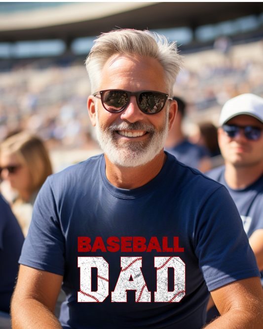 Baseball Dad T-Shirt | Unisex Garment-Dyed Tee