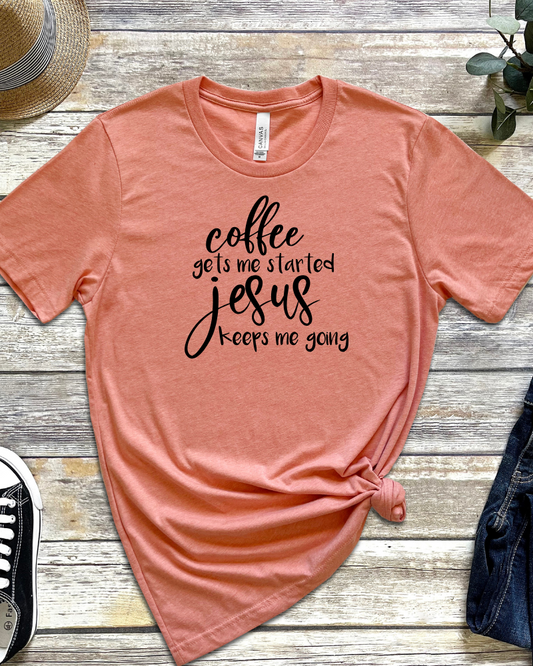 Coffee & Jesus Unisex Tee - Faith-Based Casual Shirt