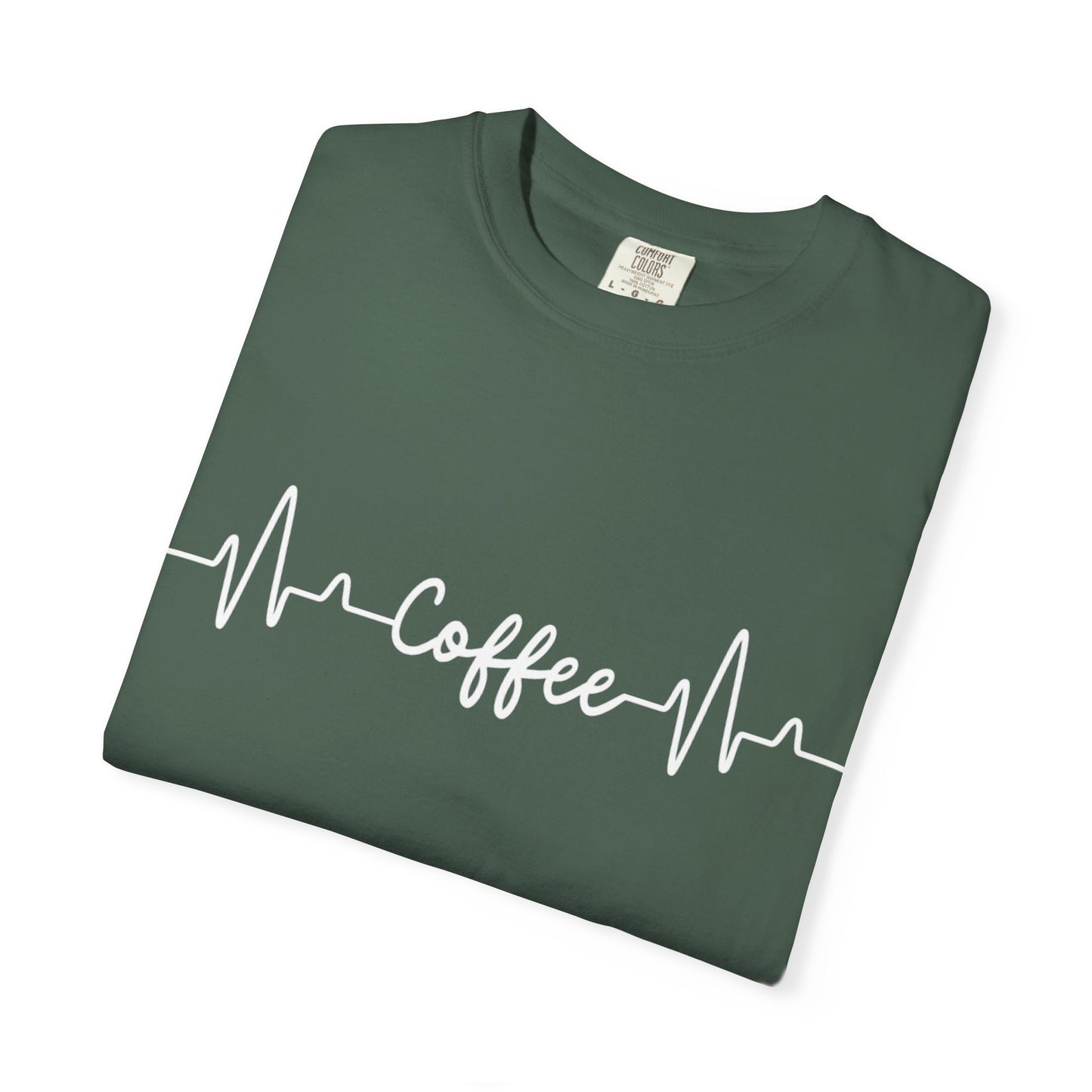 Coffee Heartbeat Unisex T-shirt - Coffee Lover Barista Gift