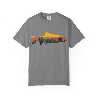 Nature-Inspired Unisex T-Shirt for Outdoor Lovers - Summer Casual Wear, Gift for Fishermen