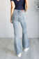 Caroline Mid Rise Control Top Distressed Flare Jeans