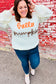 Spotlight Lurex Embroidered Neon "Hello Pumpkin" Chunky Sweater