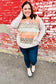 Taupe & Rust Animal Print Stripe Hoodie Top