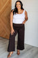 Magic Wide Leg Crop Pants in Chocolate