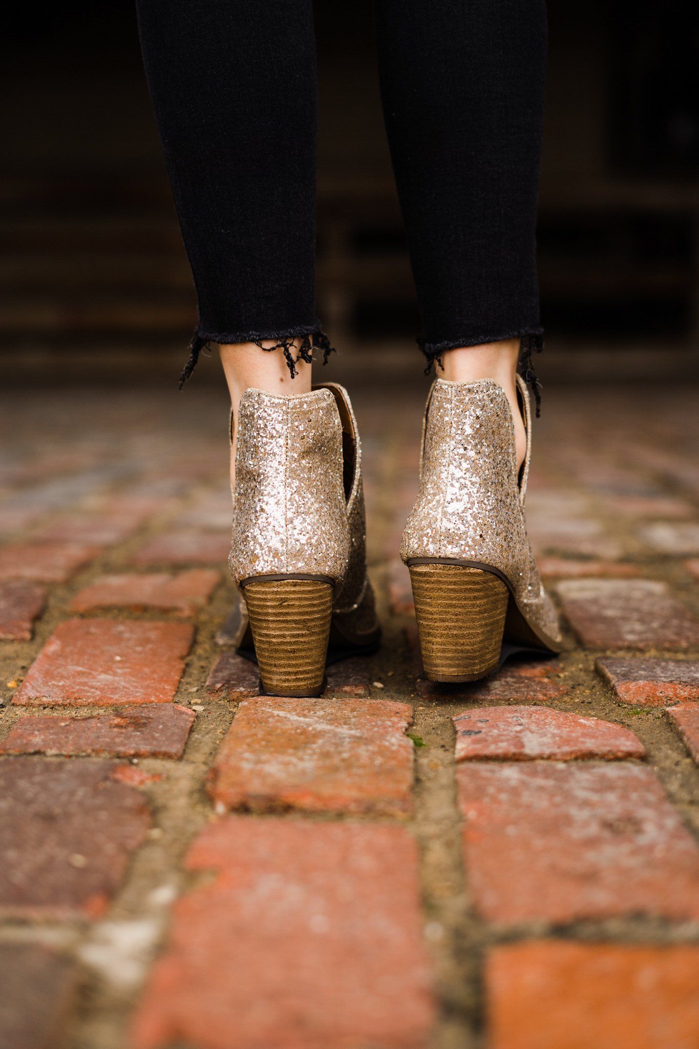 Fiera Booties in Gold