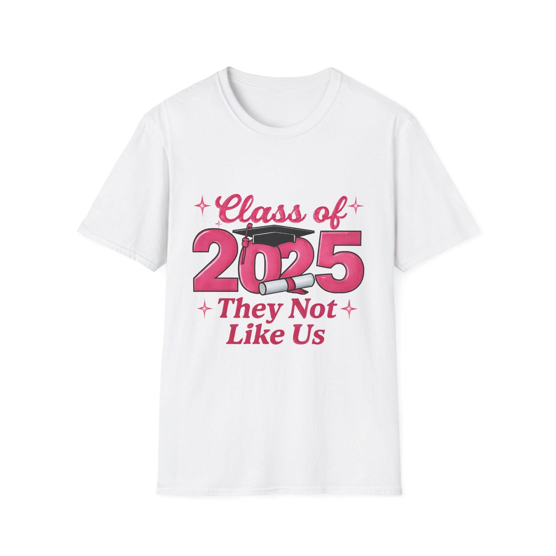 Class of 2025 Unisex Softstyle T-Shirt, Graduation Gift, Custom Tee for Seniors, School Spirit Shirt, Trendy Graduation Apparel