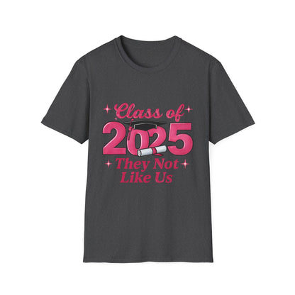 Class of 2025 Unisex Softstyle T-Shirt, Graduation Gift, Custom Tee for Seniors, School Spirit Shirt, Trendy Graduation Apparel