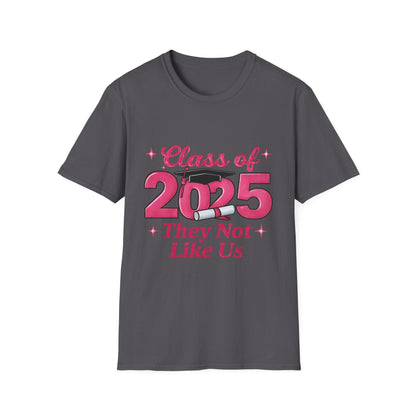 Class of 2025 Unisex Softstyle T-Shirt, Graduation Gift, Custom Tee for Seniors, School Spirit Shirt, Trendy Graduation Apparel