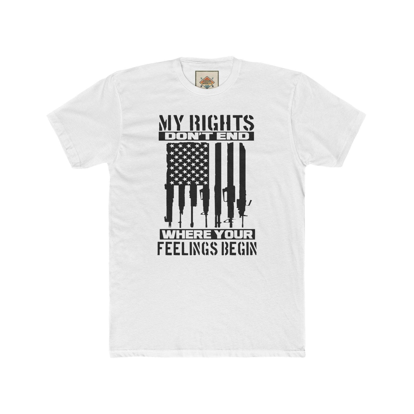 Statement Crew Tee - My Rights Don't End | Unisex T-Shirt for Freedom Lovers, Gifts for Activists, Protest Apparel, Casual Streetwear