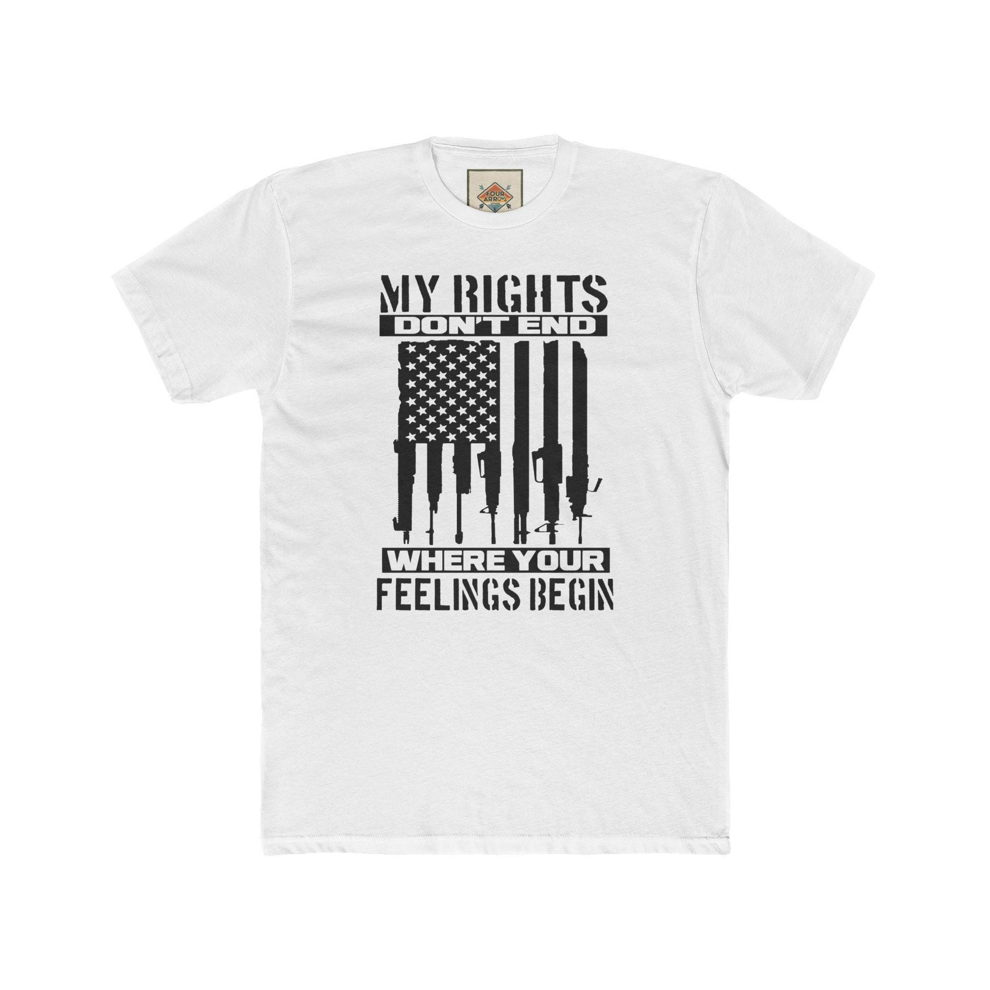Statement Crew Tee - My Rights Don't End | Unisex T-Shirt for Freedom Lovers, Gifts for Activists, Protest Apparel, Casual Streetwear