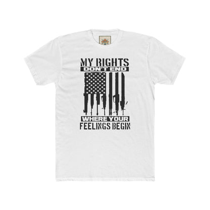 Statement Crew Tee - My Rights Don't End | Unisex T-Shirt for Freedom Lovers, Gifts for Activists, Protest Apparel, Casual Streetwear
